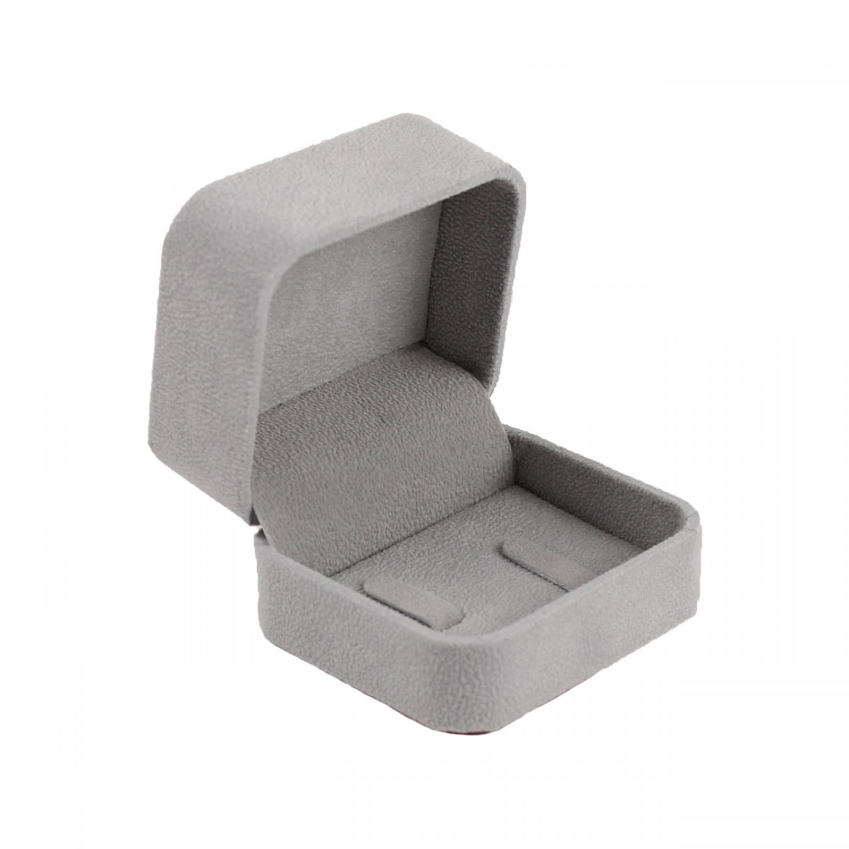 Alcantara Çift Alyans Kutusu-Kırmızı/Gri 12 Adet Alcantara Çift Alyans Kutusu-Kırmızı/Gri 12 Adet