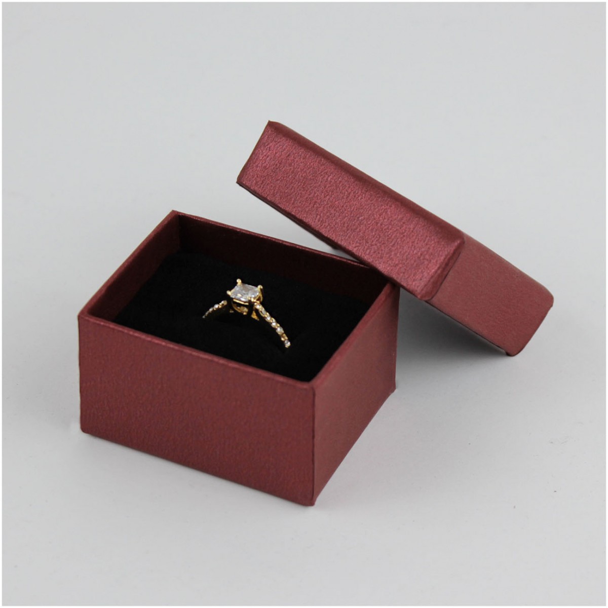 Baskılı Yüzük Kutusu 198 Adet Bordo Baskılı Yüzük Kutusu 198 Adet Bordo