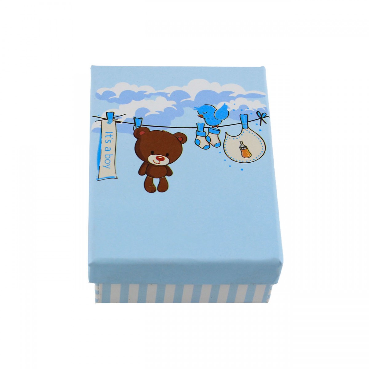 Çocuk Takı Kolye Küpe Kutusu Mavi 50 Adet Çocuk Takı Kolye Küpe Kutusu Mavi 50 Adet