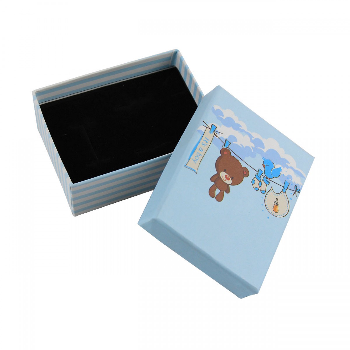 Çocuk Takı Kolye Küpe Kutusu Mavi 50 Adet Çocuk Takı Kolye Küpe Kutusu Mavi 50 Adet
