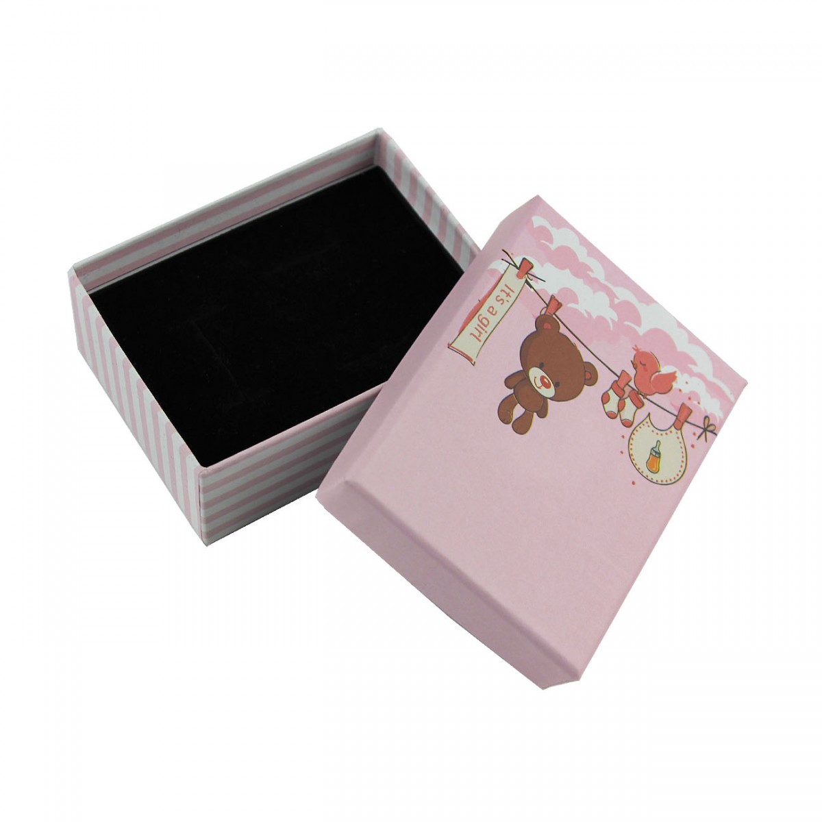Çocuk Takı Kolye Küpe Kutusu Pembe 50 Adet Çocuk Takı Kolye Küpe Kutusu Pembe 50 Adet