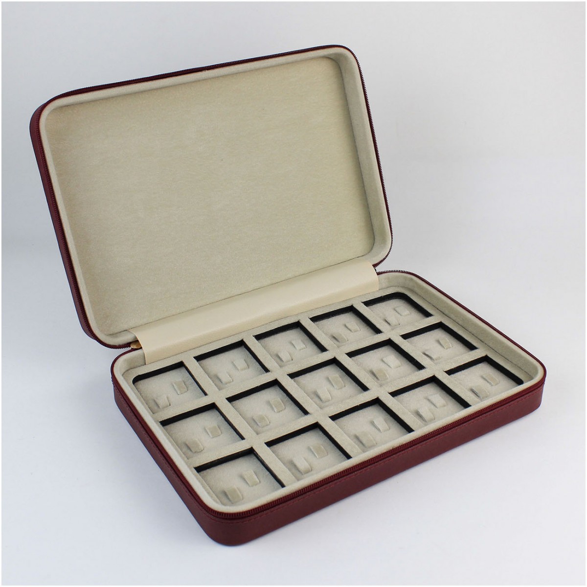 Deri Alyans Çantası Bordo Deri Alyans Çantası Bordo