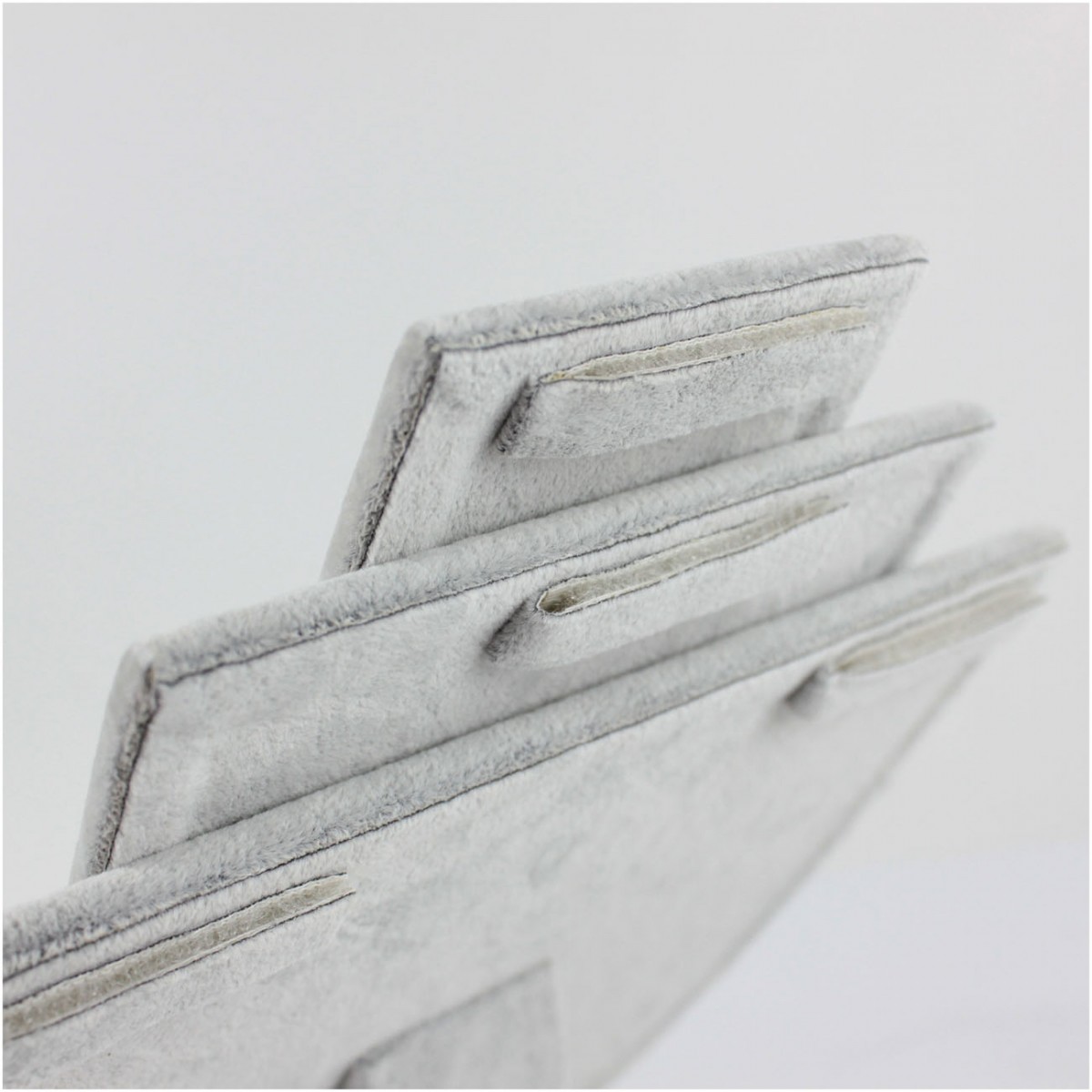 Kadife 3 katlı Kolyelik Gri Kadife 3 katlı Kolyelik Gri