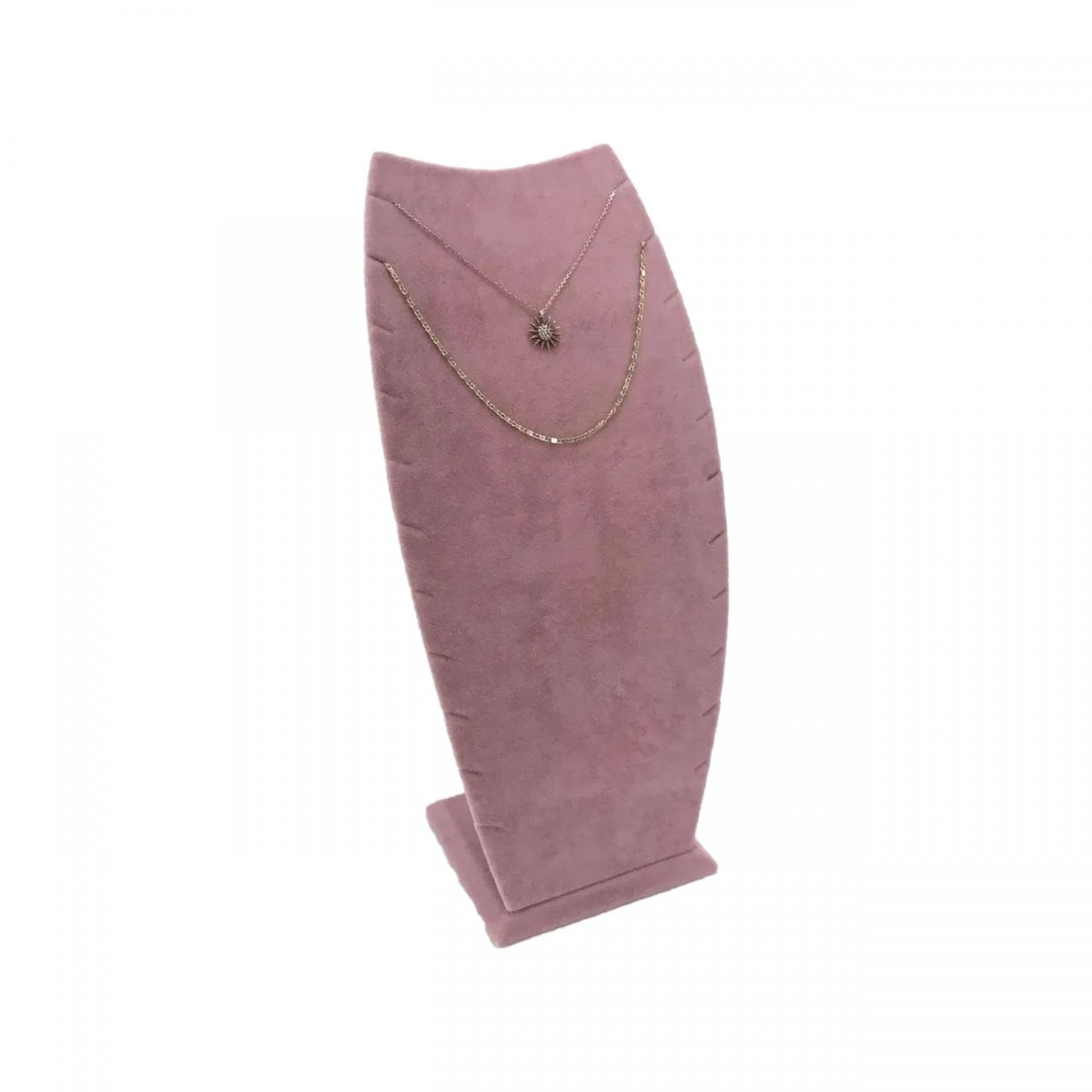 Kadife Çoklu Kolyelik Eğri Pudra Kadife Çoklu Kolyelik Eğri Pudra