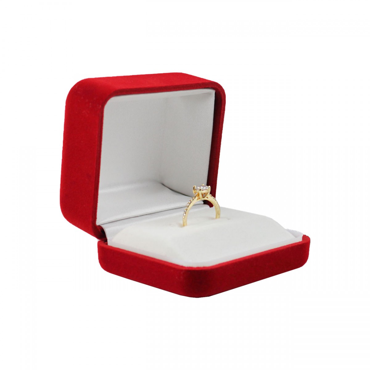 Kadife Pırlanta Yüzük Kutusu Kırmızı 12 Adet Kadife Pırlanta Yüzük Kutusu Kırmızı 12 Adet