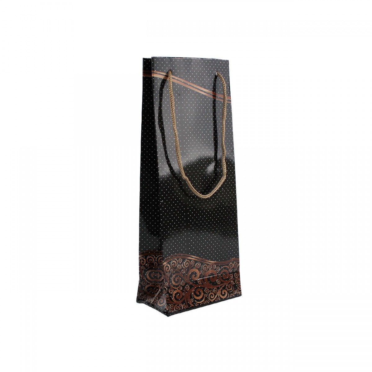 Karton Bileklik Çantası Siyah 50 Adet 10x25 cm
