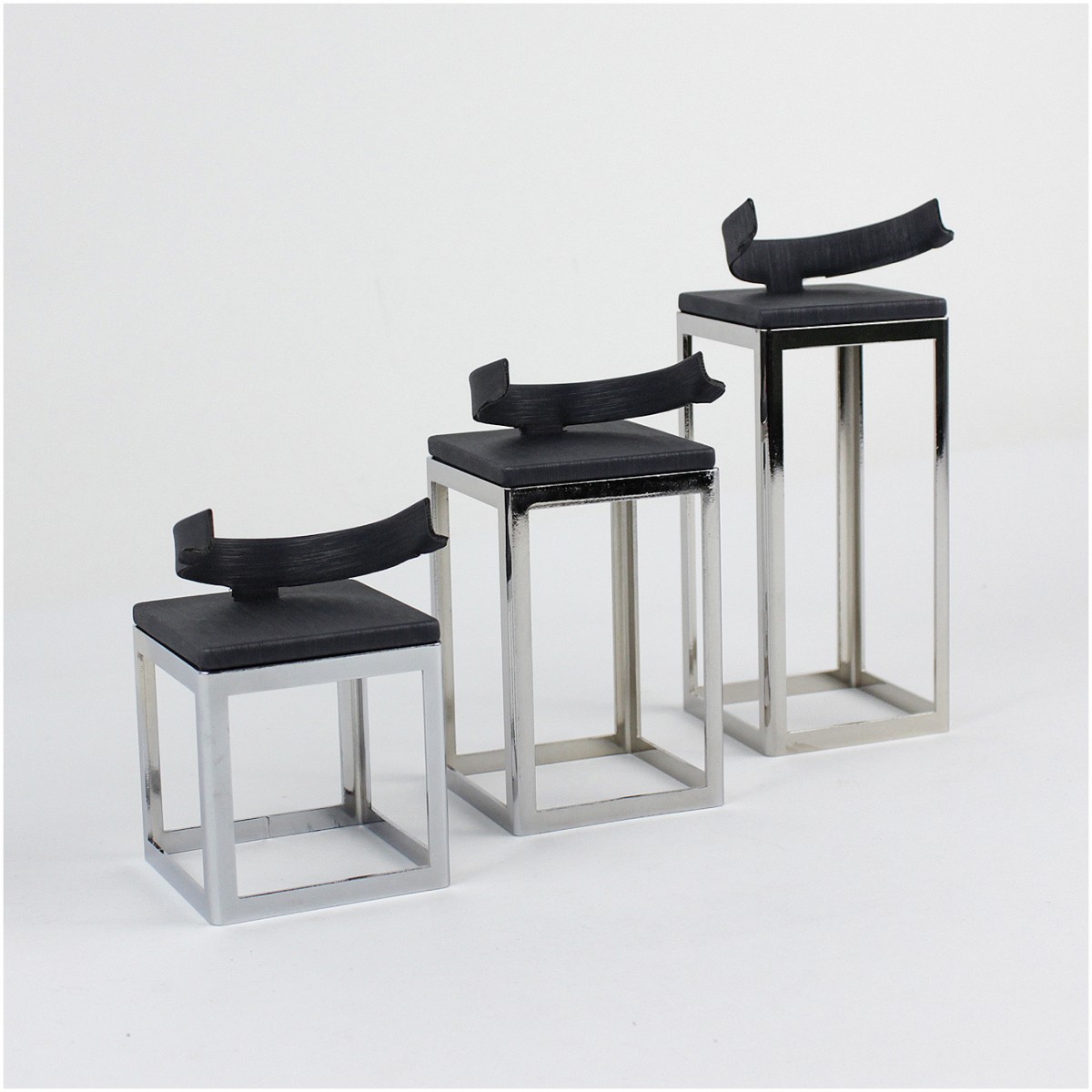 Metal Kelepçe Bilezik Standı 3 Boy Antrasit Metal Kelepçe Bilezik Standı 3 Boy Antrasit