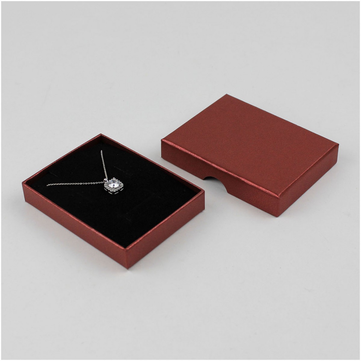 Mukavva Baskılı 6x8 İnce Kolye/Set Kutusu Mukavva Baskılı 6x8 İnce Kolye/Set Kutusu