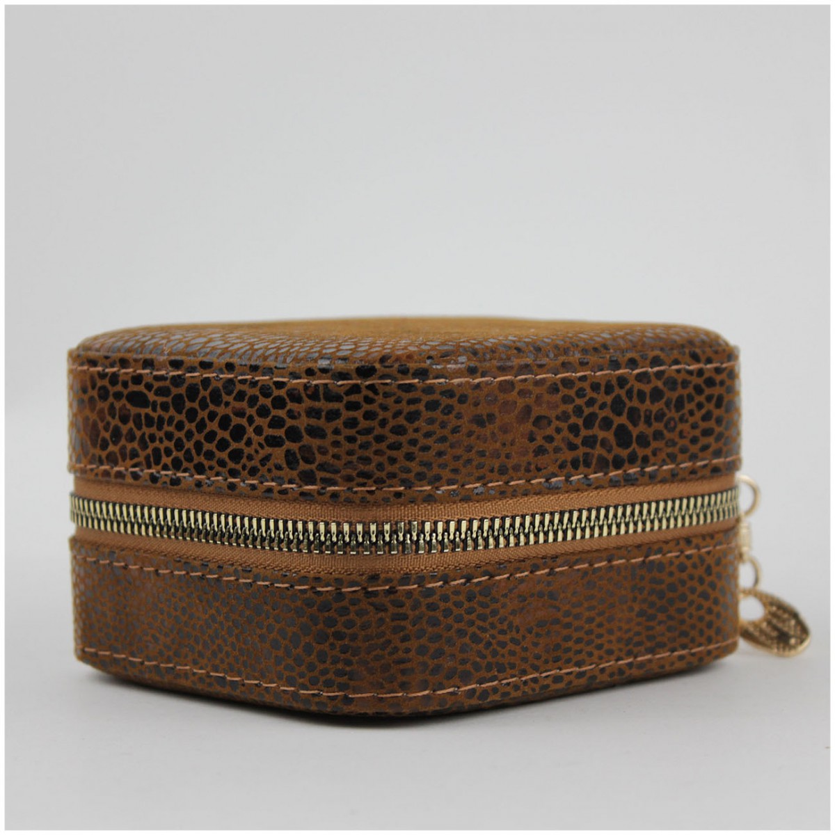 Seyahat Takı Çantası Mücevher Kutusu Kahverengi Seyahat Takı Çantası Mücevher Kutusu Kahverengi