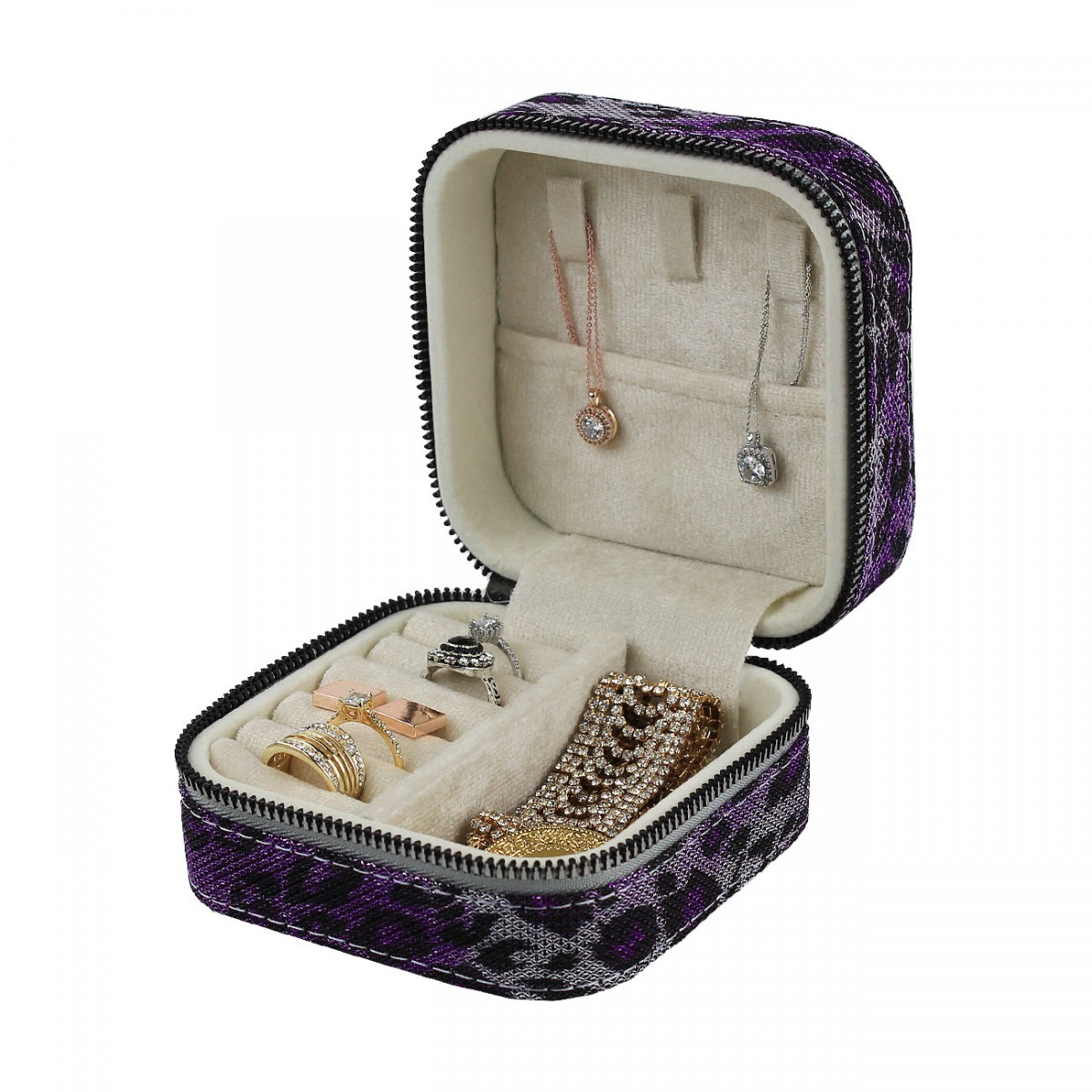 Seyahat Takı Çantası Mücevher Kutusu Pembe Seyahat Takı Çantası Mücevher Kutusu Pembe