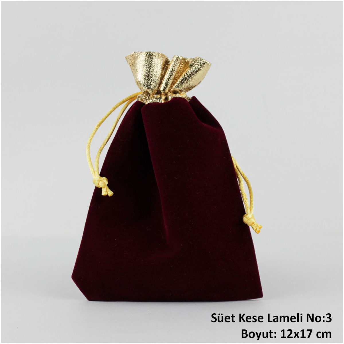 Süet Kuyumcu Altın Bilezik Kesesi Lameli  No:3 100 Adet Süet Kuyumcu Altın Bilezik Kesesi Lameli  No:3 100 Adet