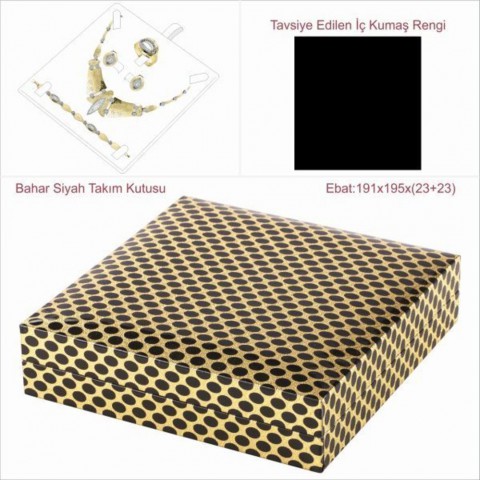 Bahar Siyah 20x20 Takım Kutusu