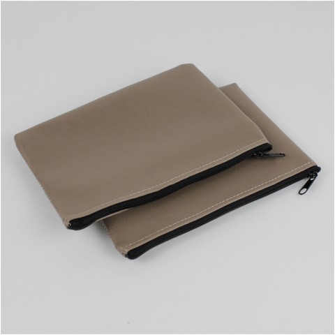 Deri Fermuarlı Cüzdan Büyük 100 Adet Vizon