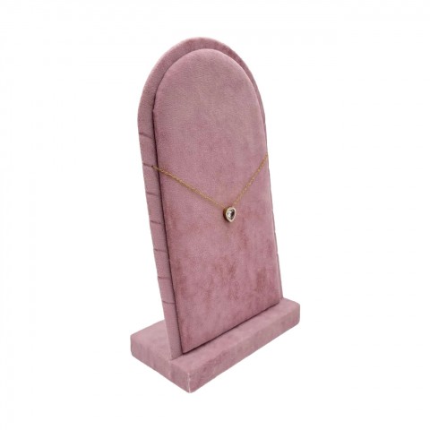 Kadife Çoklu Kolyelik Oval Pudra