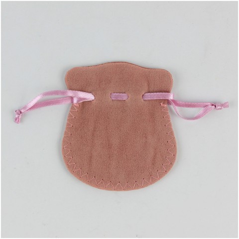 Kadife Oval Takı Kesesi No:1 Pudra 100 Adet