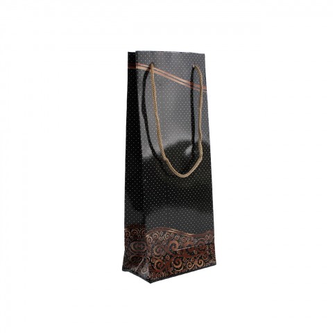 Karton Bileklik Çantası Siyah 50 Adet 10x25 cm
