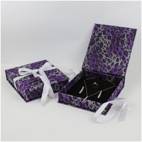 Kuyumcu Mücevher Set Kutusu Mor