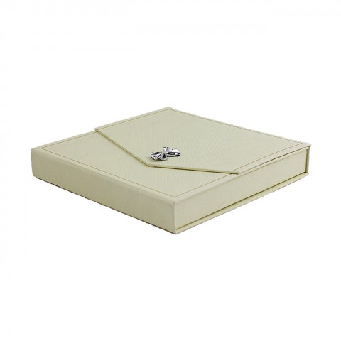 Mücevher Set Kutusu Krem - Fiyonklu Mıknatıslı 72 Adet