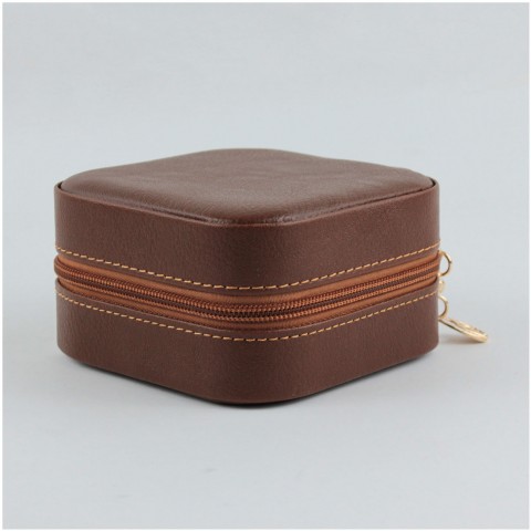 Seyahat Takı Çantası Mücevher Kutusu Taba