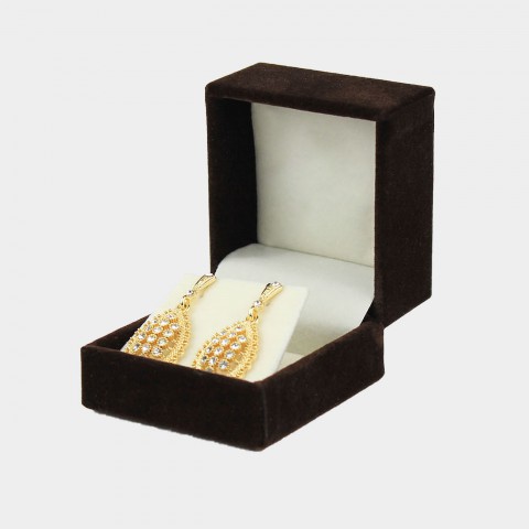 Süet Duble Küpe Kutusu - Entina