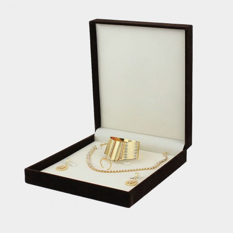 Süet Mücevher Set Kutusu - Entina