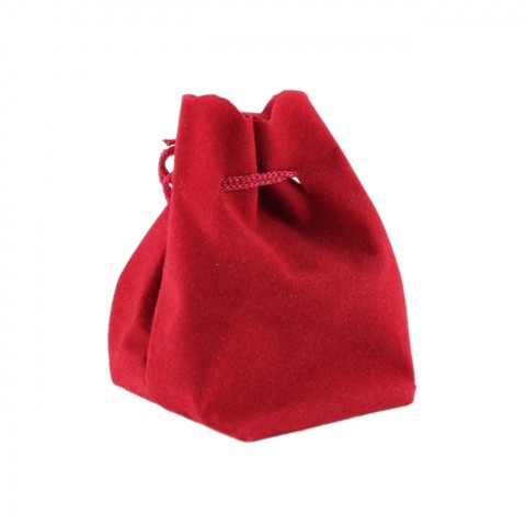 Süet Torba Altın Kesesi 150 Adet Kırmızı