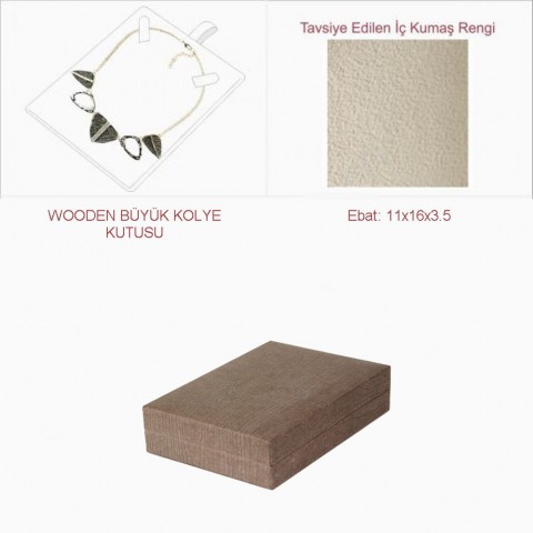 Wooden Büyük Kolye Kutusu